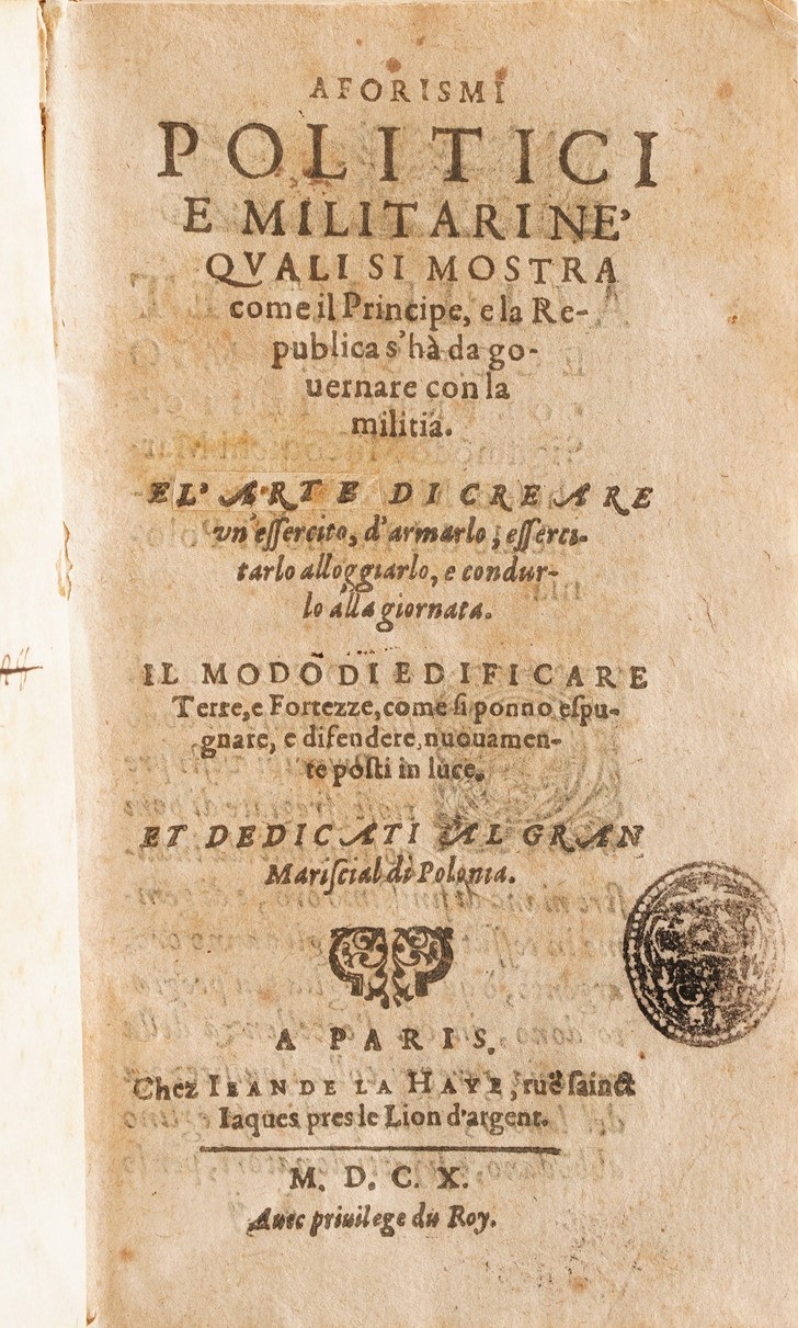 Raccolta Volumi Miscellanei dal XVI al XVII Sec. (con Ex Libris Silografico)