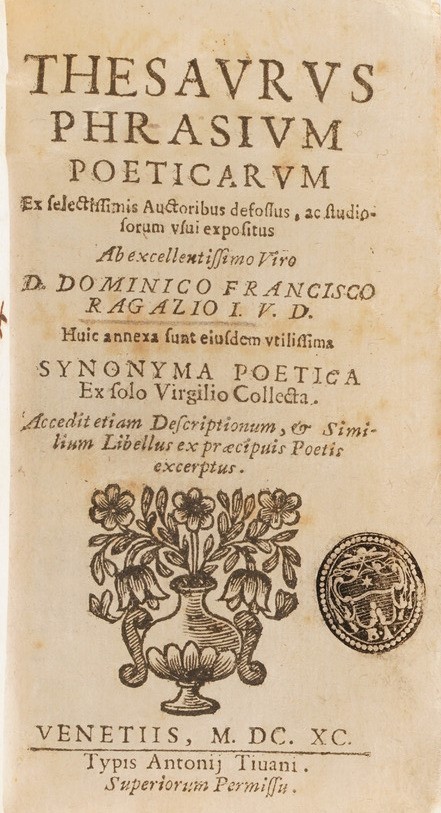 Raccolta di Volumi Miscellanei del XVII Sec.(con Ex Libris Silografico)