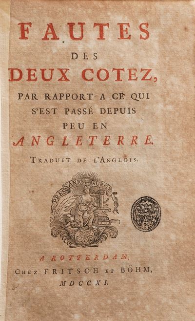 George De Backer Nouvelle Logique Courte Et Facile... Bruxelles 1704