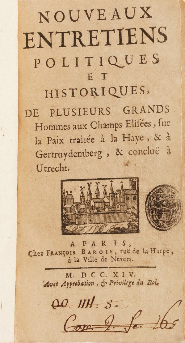 George De Backer Nouvelle Logique Courte Et Facile... Bruxelles 1704