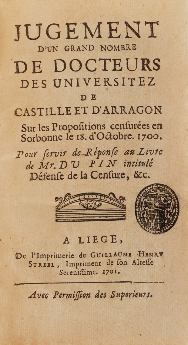 George De Backer Nouvelle Logique Courte Et Facile... Bruxelles 1704