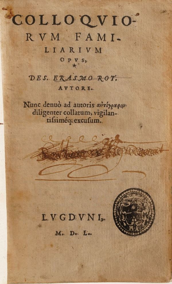 Raccolta di volumi miscellanei dal XVI al XVIII sec.  (Con ex libris silografico)