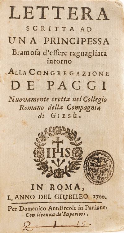 Raccolta di Volumi Miscellanei dal XVI al XVIII Sec. (con Ex Libris Silografico)