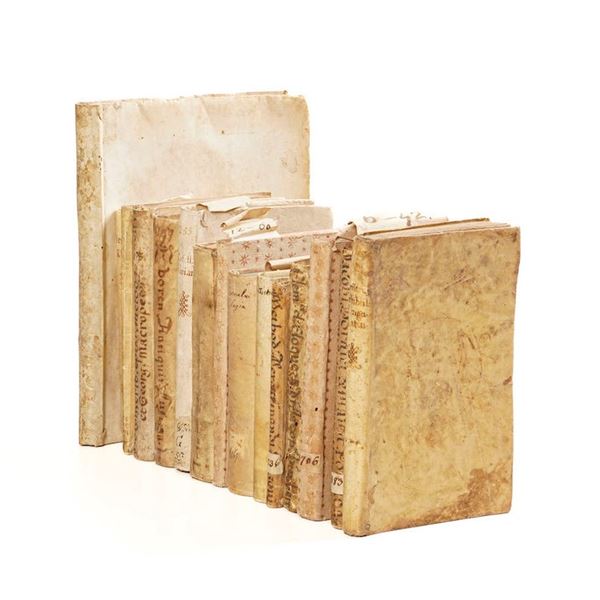 Raccolta di volumi miscellanei dal XVI al XVII sec.  (Con ex libris silografico)