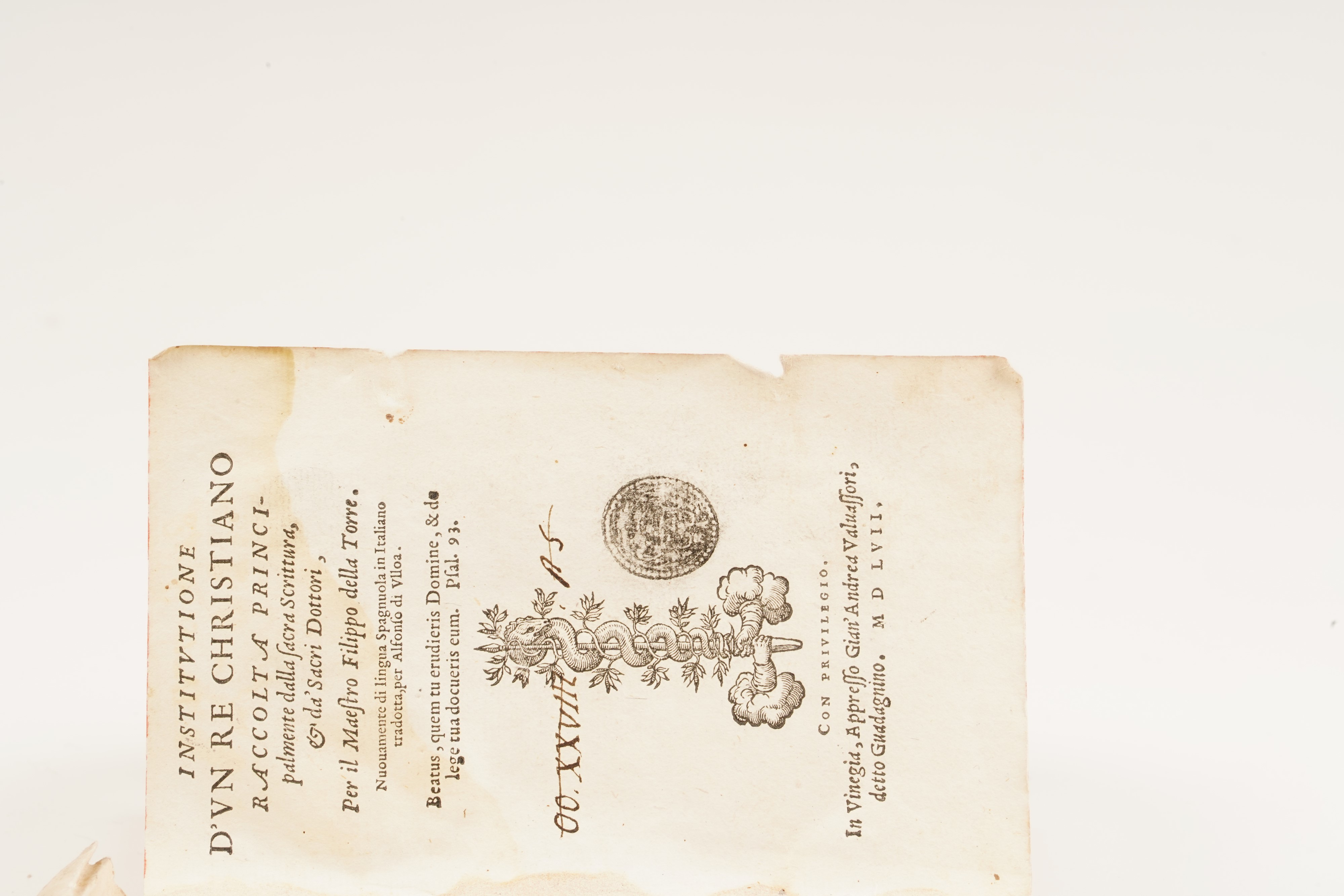 Raccolta di Volumi Miscellanei dal XVI al XVII Sec. (con Ex Libris Silografico)