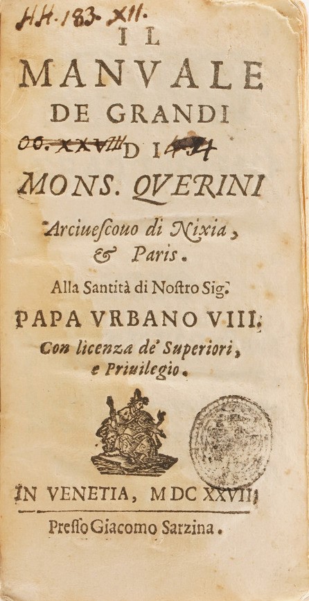 Raccolta di Volumi Miscellanei dal XVI al XVIII Sec. (con Ex Libris Silografico)