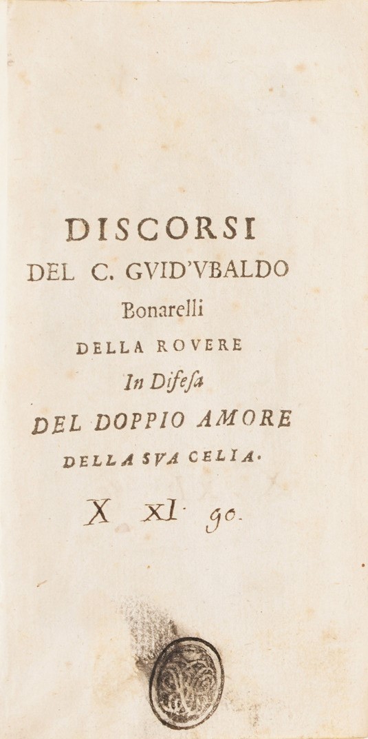 Raccolta di Volumi Miscellanei dal XVI al XVII Sec. (con Ex Libris Silografico)