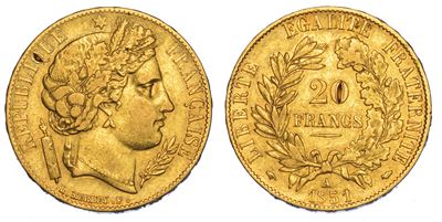 Francia. Deuxieme Republique, 1848-1852. 20 Francs 1851. Parigi.