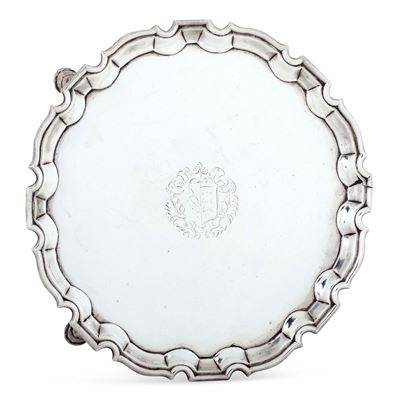 Marchio d’argentiere (forse George Hindmarch), Salver, Londra 1731