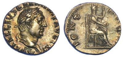 Vitellio, Aprile-dicembre 69. Denario.