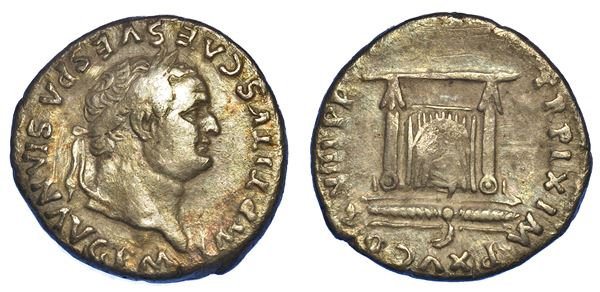 TITO, 79–81. Denario, anno 80. Roma.