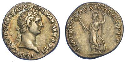 Domiziano, 81–96. Denario, Anno 88. Roma.