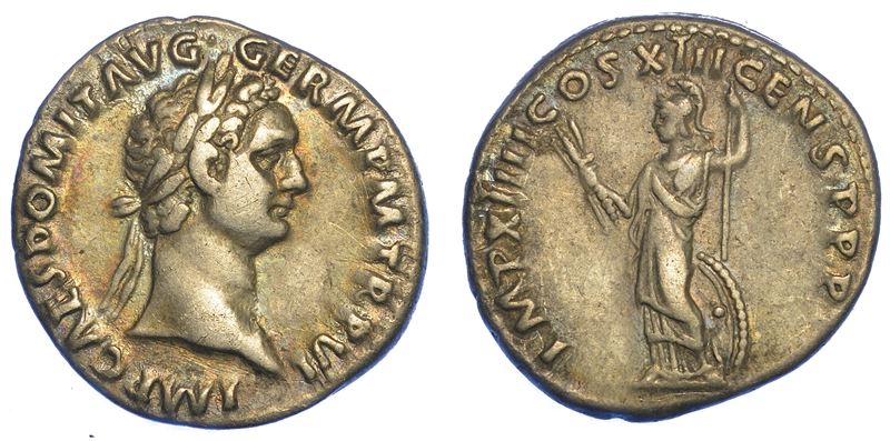 DOMIZIANO, 81–96. Denario, anno 88. Roma.  - Auction Numismatics - Cambi Casa d'Aste