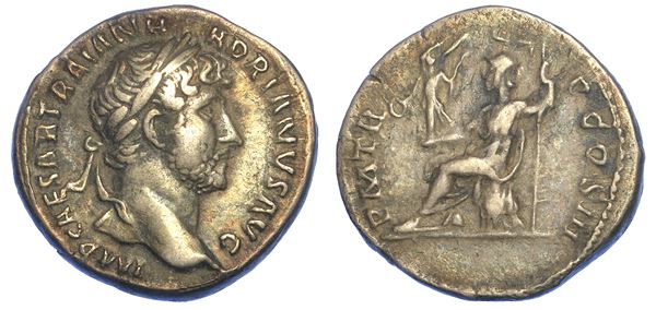 ADRIANO, 117-138. Denario, anni 119-122. Roma.