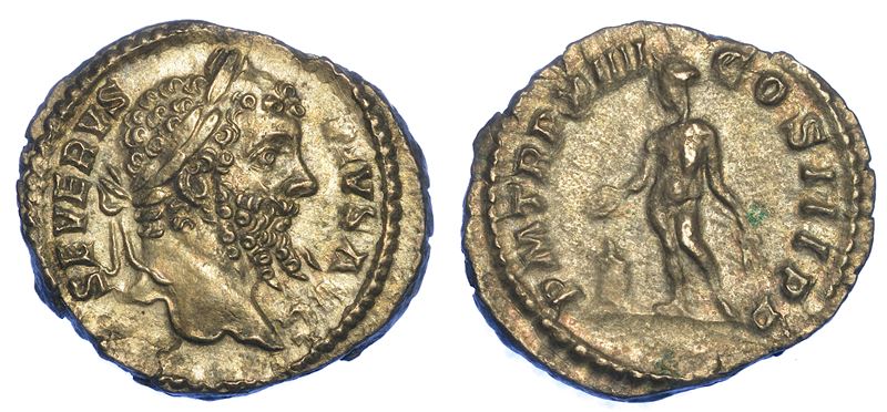 SETTIMIO SEVERO, 193-211. Denario, anno 206. Roma.  - Auction Numismatics - Cambi Casa d'Aste