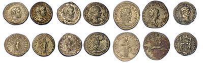 Impero Romano. Lotto di Sette Monete.