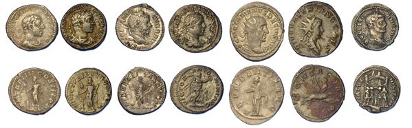 IMPERO ROMANO. Lotto di sette monete.