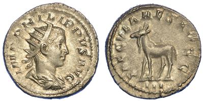Filippo II, 247-249. Antoniniano, Anno 248. Roma.