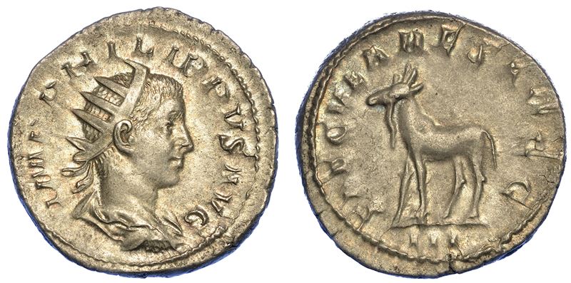 FILIPPO II, 247-249. Antoniniano, anno 248. Roma.  - Auction Numismatics - Cambi Casa d'Aste