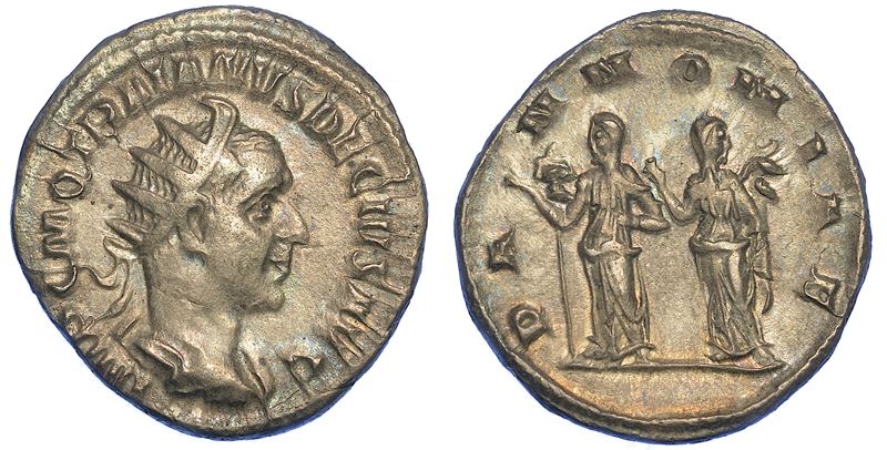 TRAIANO DECIO, 249-251. Antoniniano, anni 250-251. Roma.  - Asta Numismatica - Cambi Casa d'Aste