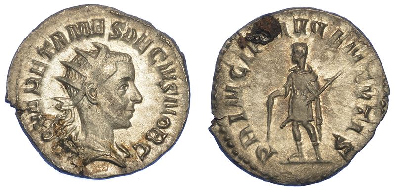 ERENNIO ETRUSCO (Cesare sotto Traiano Decio), 249-251. Antoniniano, anni 249-251.  - Asta Numismatica - Cambi Casa d'Aste