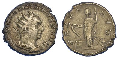 Valeriano, 253-260. Antoniniano, Anni 253-254. Roma.