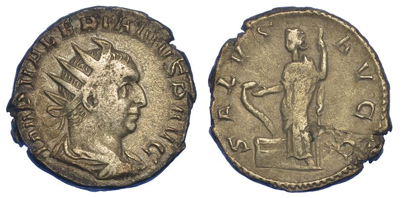 VALERIANO, 253-260. Antoniniano, anni 253-254. Roma.  - Auction Numismatics - Cambi Casa d'Aste