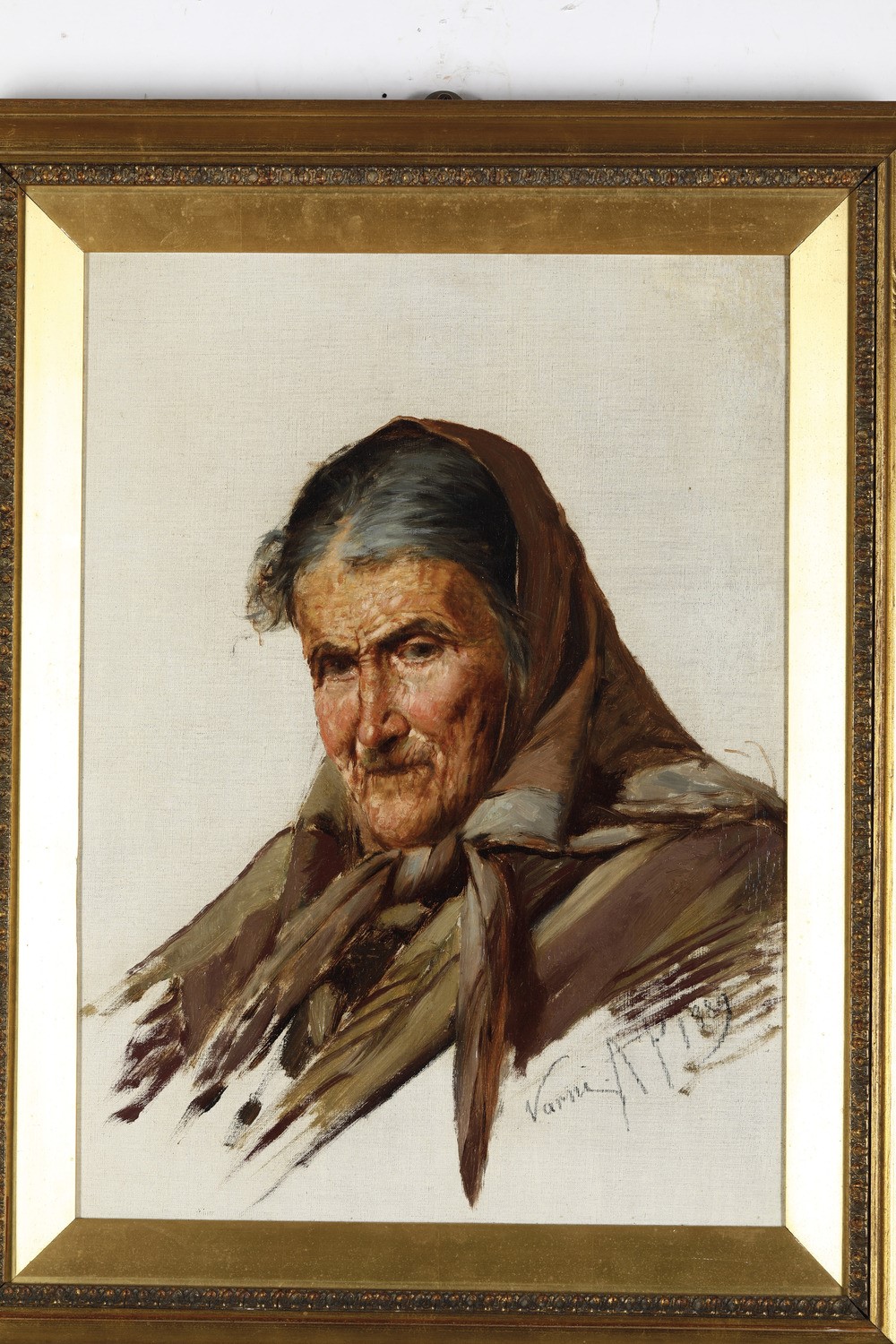 Antonio Varni - Ritratto di Anziana