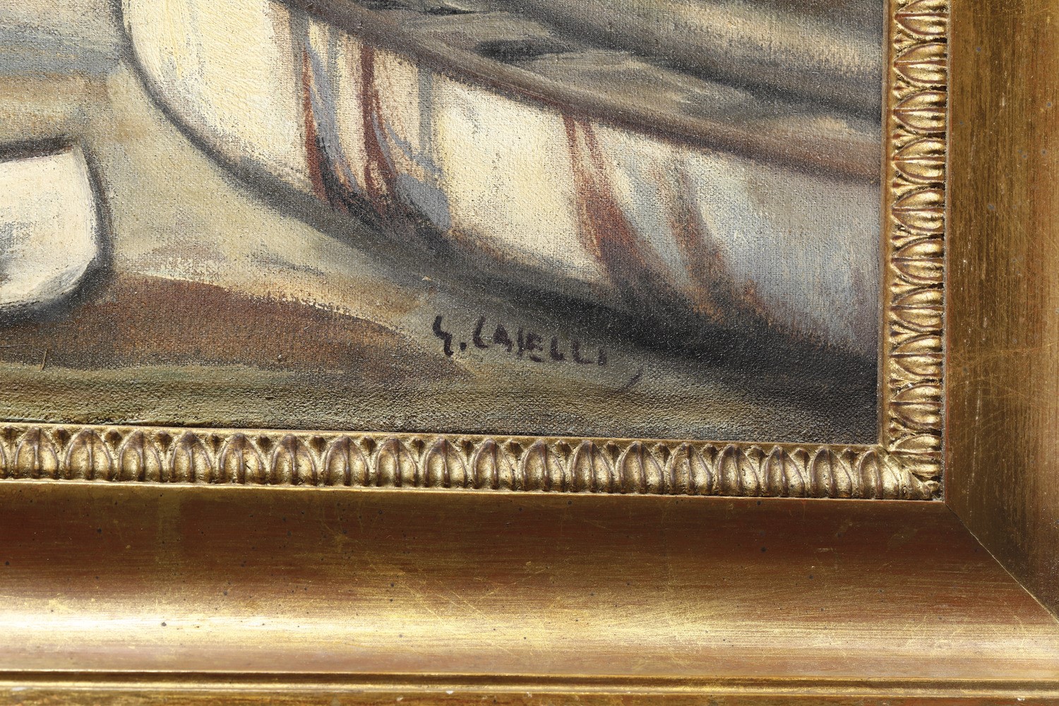 Giuseppe Caselli - Boccadasse, olio su tela