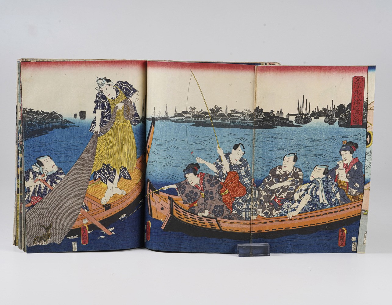 Kunisada Utagawa (toyokuni III) (1786-1865) - Yoshiiku Utagawa (1833-1904) Raccolta di Stampe Xil...