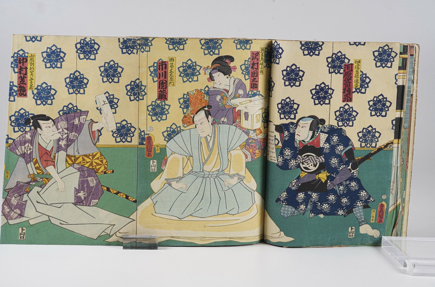 Kunisada Utagawa (toyokuni III) (1786-1865) - Yoshiiku Utagawa (1833-1904) Raccolta di Stampe Xil...