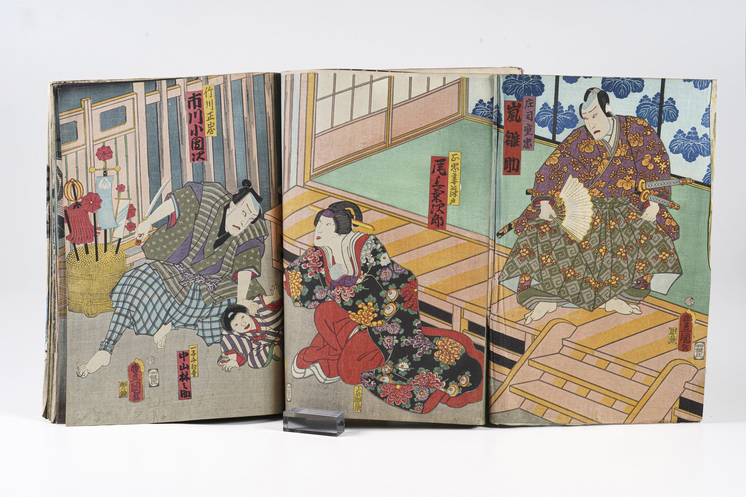 Kunisada Utagawa (toyokuni III) (1786-1865) - Yoshiiku Utagawa (1833-1904) Raccolta di Stampe Xil...