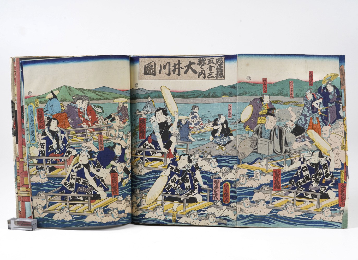 Kunisada Utagawa (toyokuni III) (1786-1865) - Yoshiiku Utagawa (1833-1904) Raccolta di Stampe Xil...