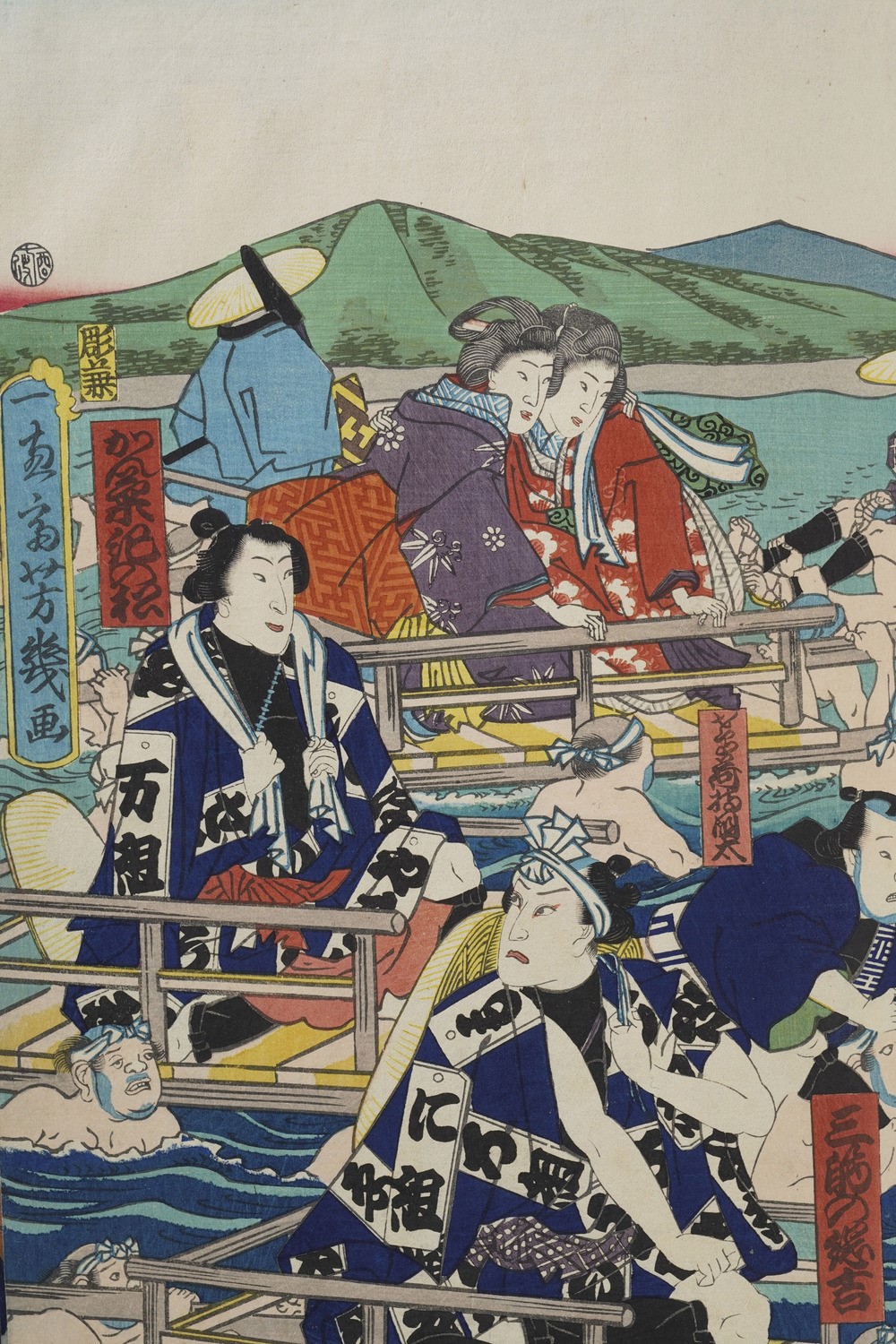 Kunisada Utagawa (toyokuni III) (1786-1865) - Yoshiiku Utagawa (1833-1904) Raccolta di Stampe Xil...