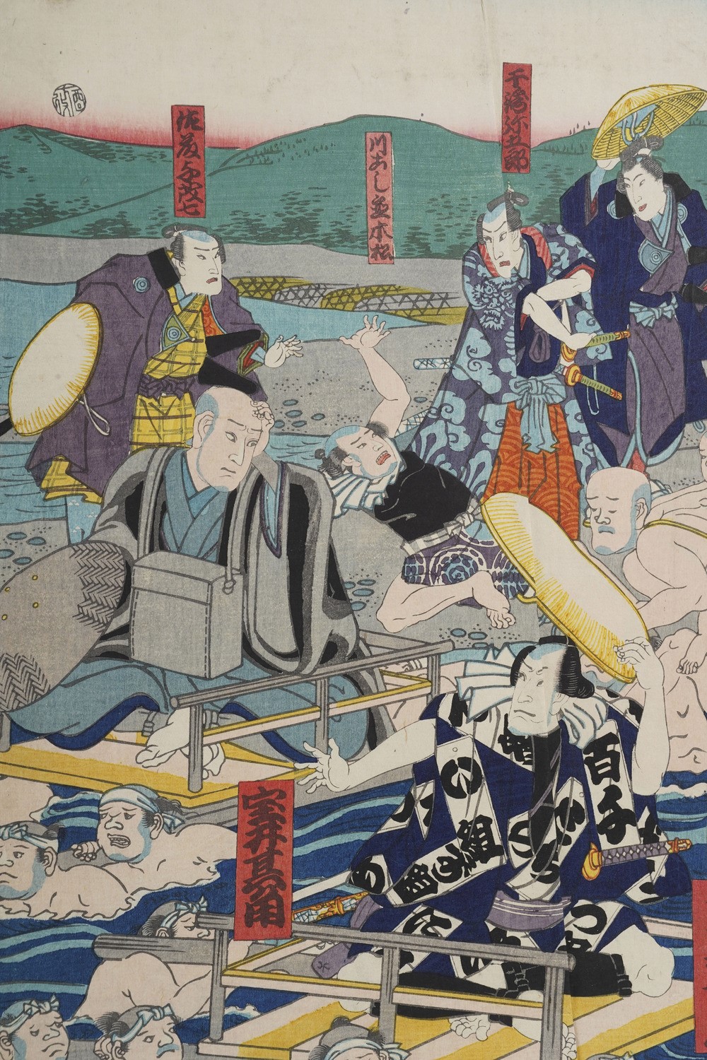 Kunisada Utagawa (toyokuni III) (1786-1865) - Yoshiiku Utagawa (1833-1904) Raccolta di Stampe Xil...
