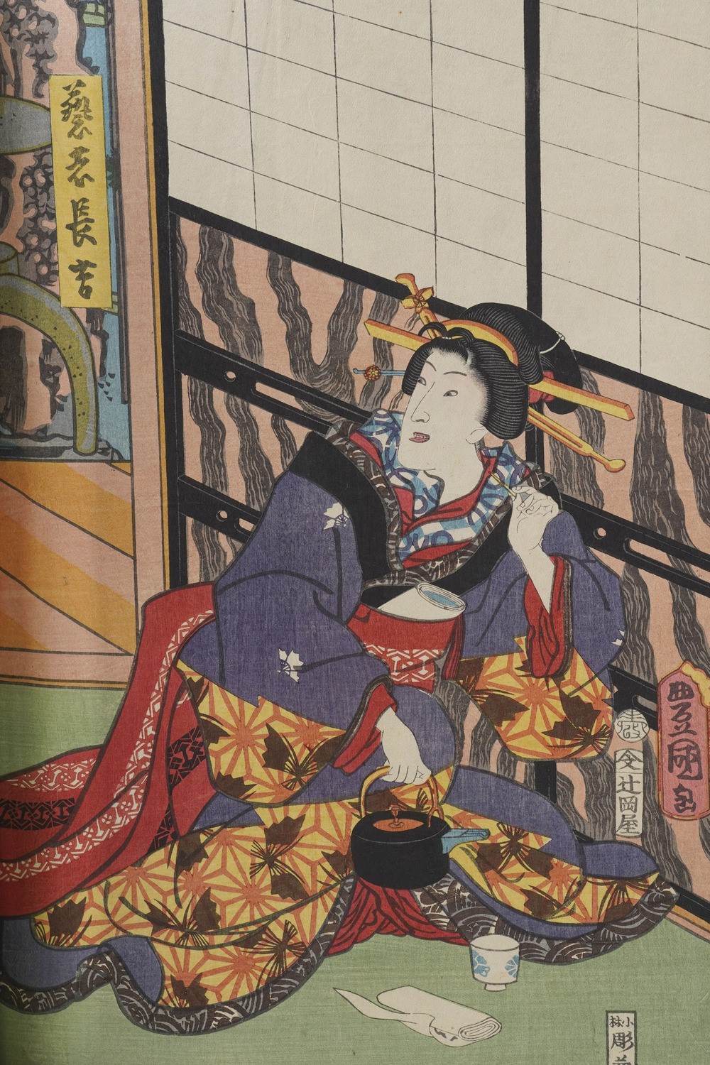 Kunisada Utagawa (toyokuni III) (1786-1865) - Yoshiiku Utagawa (1833-1904) Raccolta di Stampe Xil...