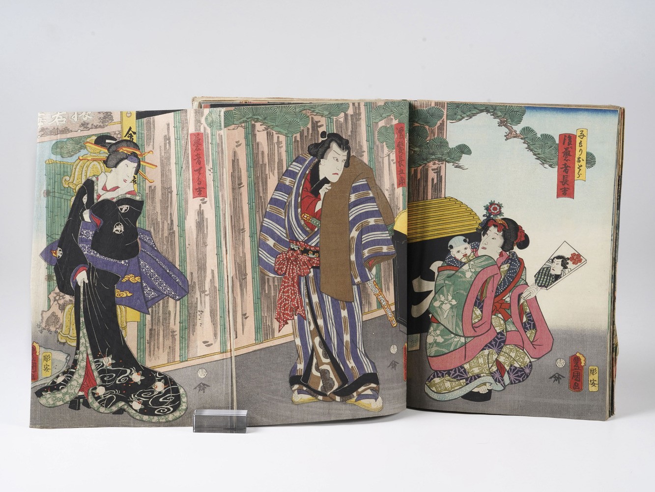 Kunisada Utagawa (toyokuni III) (1786-1865) - Yoshiiku Utagawa (1833-1904) Raccolta di Stampe Xil...