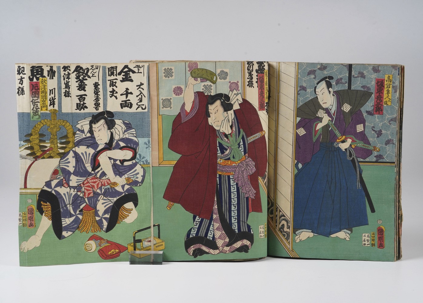 Kunisada Utagawa (toyokuni III) (1786-1865) - Yoshiiku Utagawa (1833-1904) Raccolta di Stampe Xil...