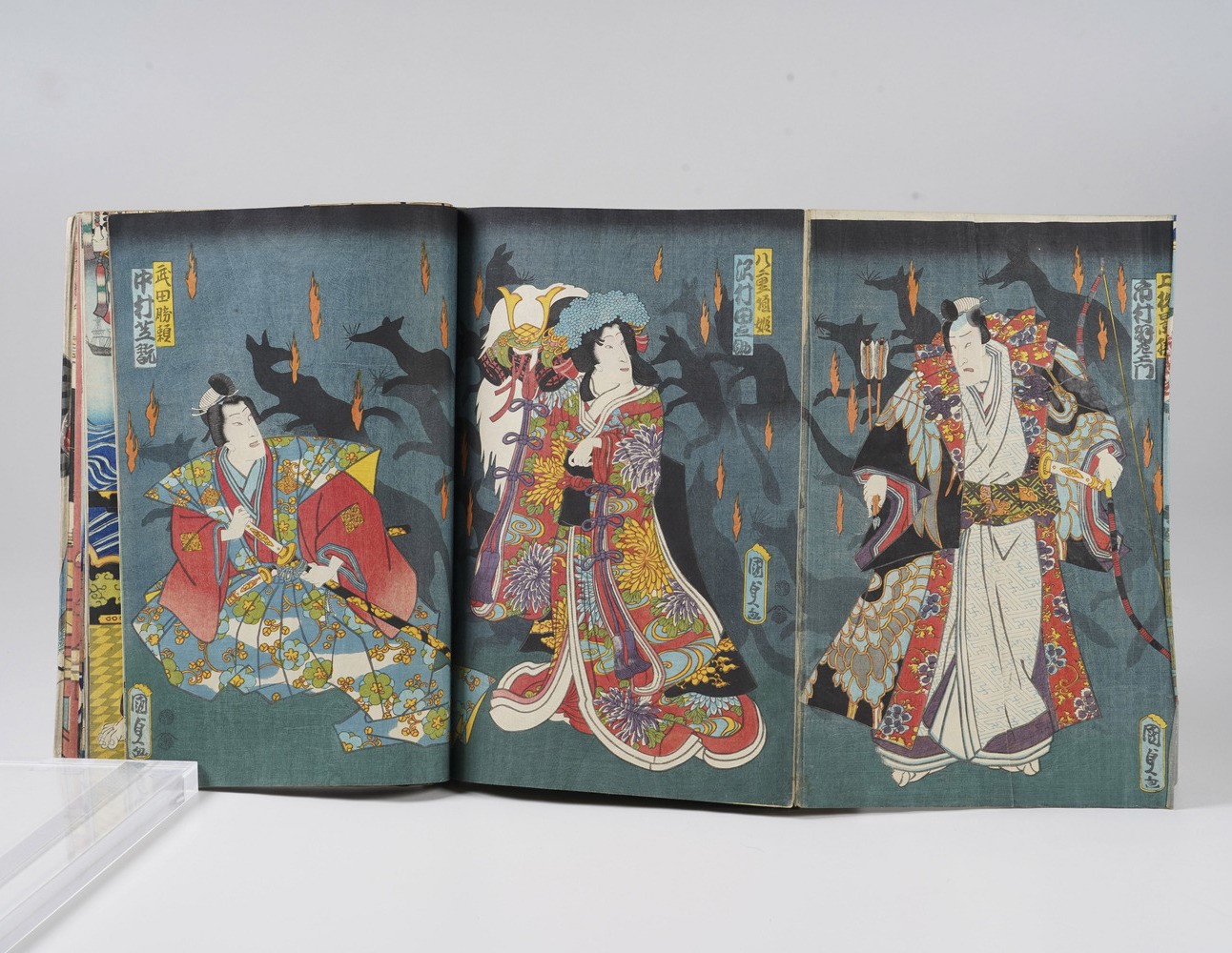 Kunisada Utagawa (toyokuni III) (1786-1865) - Yoshiiku Utagawa (1833-1904) Raccolta di Stampe Xil...