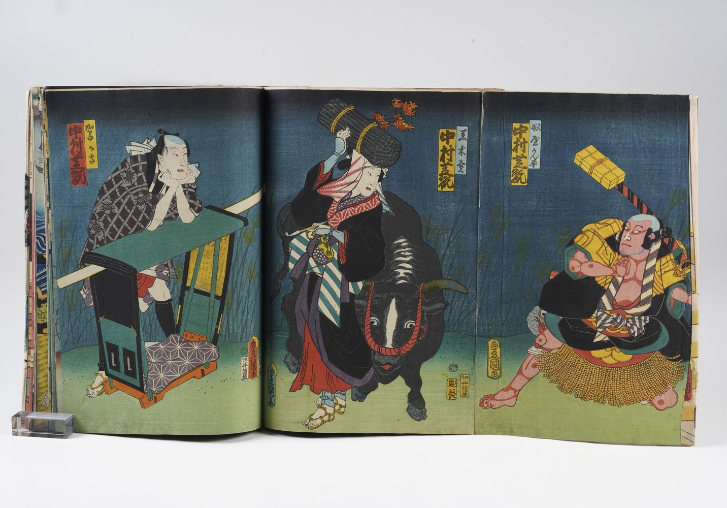 Kunisada Utagawa (toyokuni III) (1786-1865) - Yoshiiku Utagawa (1833-1904) Raccolta di Stampe Xil...