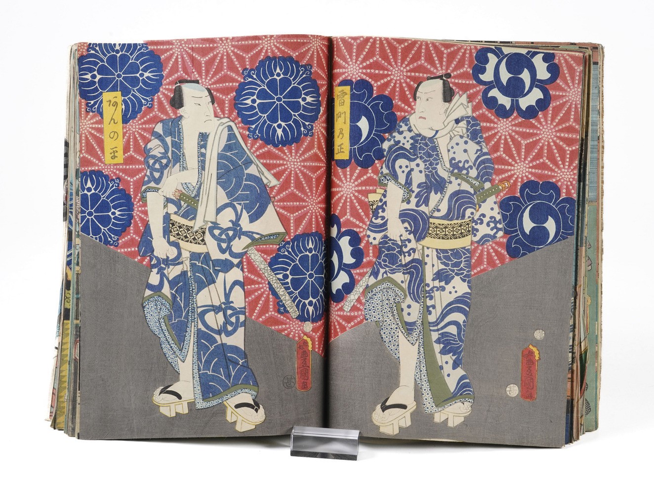 Kunisada Utagawa (toyokuni III) (1786-1865) - Yoshiiku Utagawa (1833-1904) Raccolta di Stampe Xil...