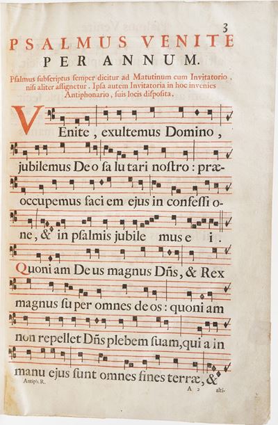 Antifonario Romano Anthiphonarium Romanum De Tempore Et Sanctis...venetiis, Apud Nicolaum Impezza...
