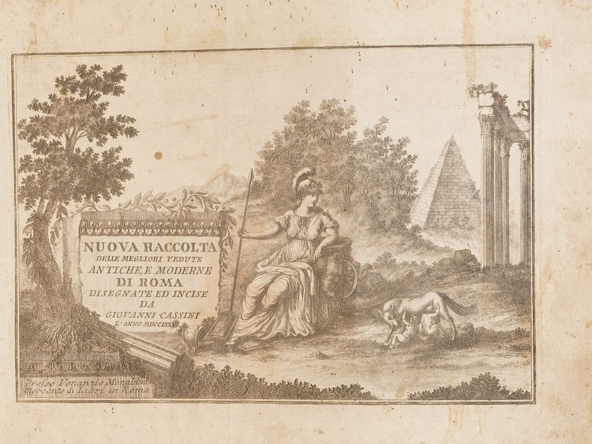 Giovanni Maria Cassini (1745 - 1824) Nuova Raccolta delle Megliori Vedute Antiche e Moderne di Ro...