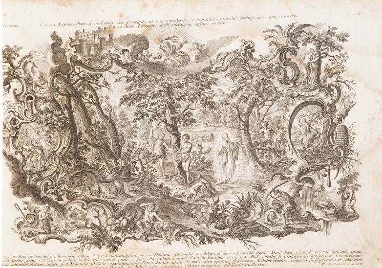 Katharina Klauber (1740-1813) Sacra Bibbia per Immagini in 100 Tavole... Augusta Seconda Metà Sec...