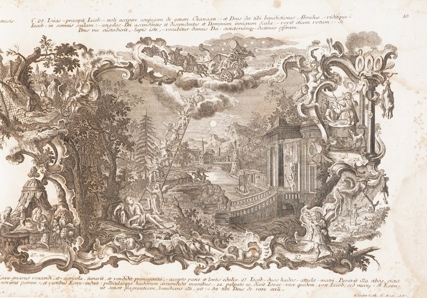 Katharina Klauber (1740-1813) Sacra Bibbia per Immagini in 100 Tavole... Augusta Seconda Metà Sec...