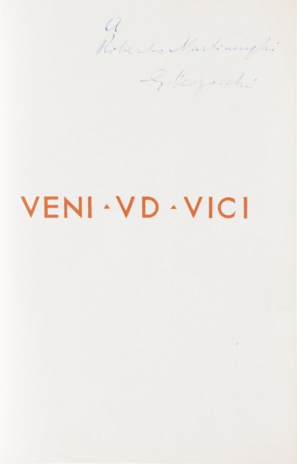 Autori vari, Verzocchi Giuseppe- (Baldassini, Cisari, De Carolis, Depero, Dudovich ect) Veni Ud Vici, (Giuseppe Verzocchi 1924)