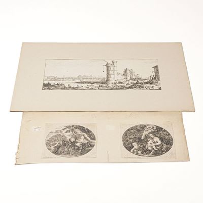 Callot Jacques (nancy, 1592 – Nancy, 1635) Veduta della Senna, Parigi, Secolo XVII