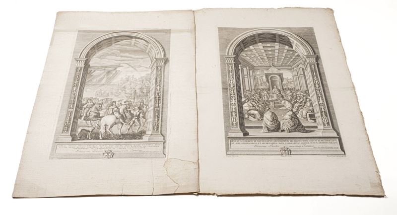 Faucci Raimondo (1760-1793) Riproduzioni opere di Raffaello Sanzio  - Asta Stampe, Vedute e Carte Geografiche - Cambi Casa d'Aste