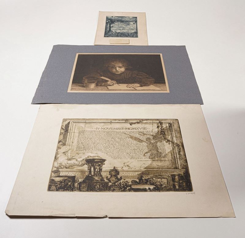 Incisioni - acqueforti - litografie Grande lotto di incisioni dei secoli XVIII, XIX e XX.  - Auction Prints, Views and Maps - Cambi Casa d'Aste