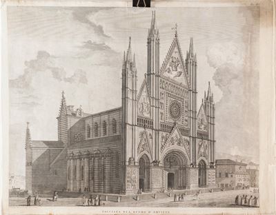 Pronti Domenico (1750-1815) Serie di Dieci Incisioni Raffiguranti il Duomo di Orvieto, 1791.